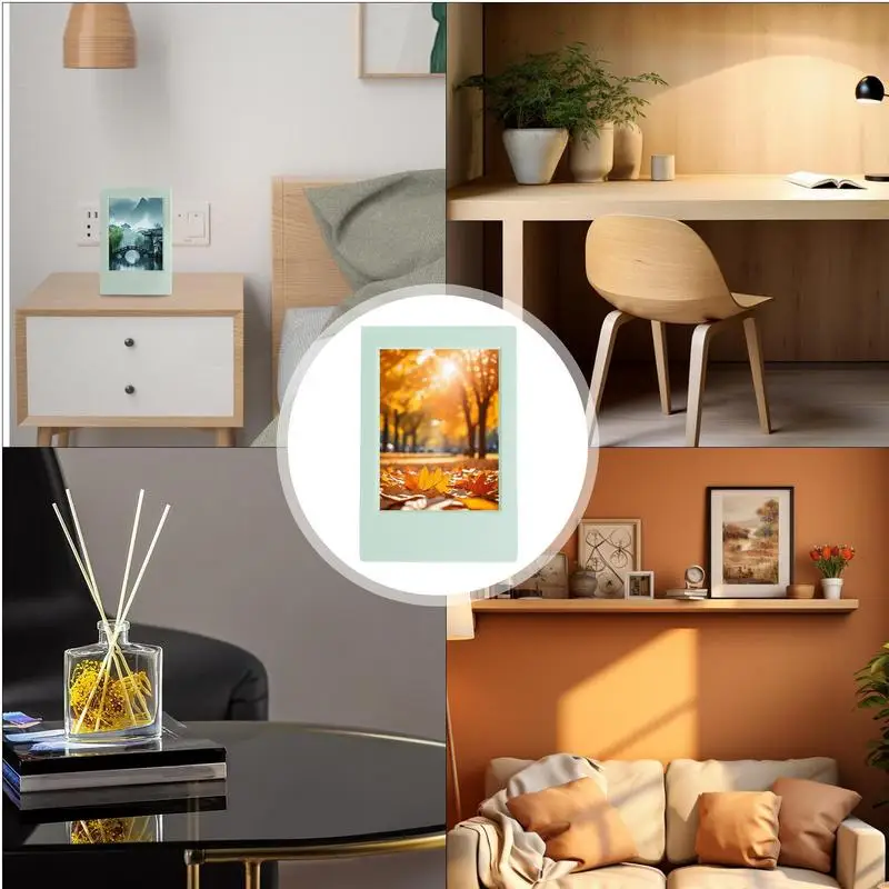 芸術的なUV保護額縁、卓上およびデスクトップディスプレイ用の垂直フィルムフレーム、3インチフィルム