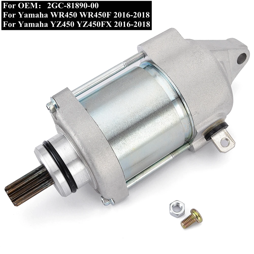 

For Yamaha WR450 YZ450 2016-2018 Motorcycle Starter WR 450 WR450F YZ450FX 2016 2017 2018 YZ 450 Electric Start Motor