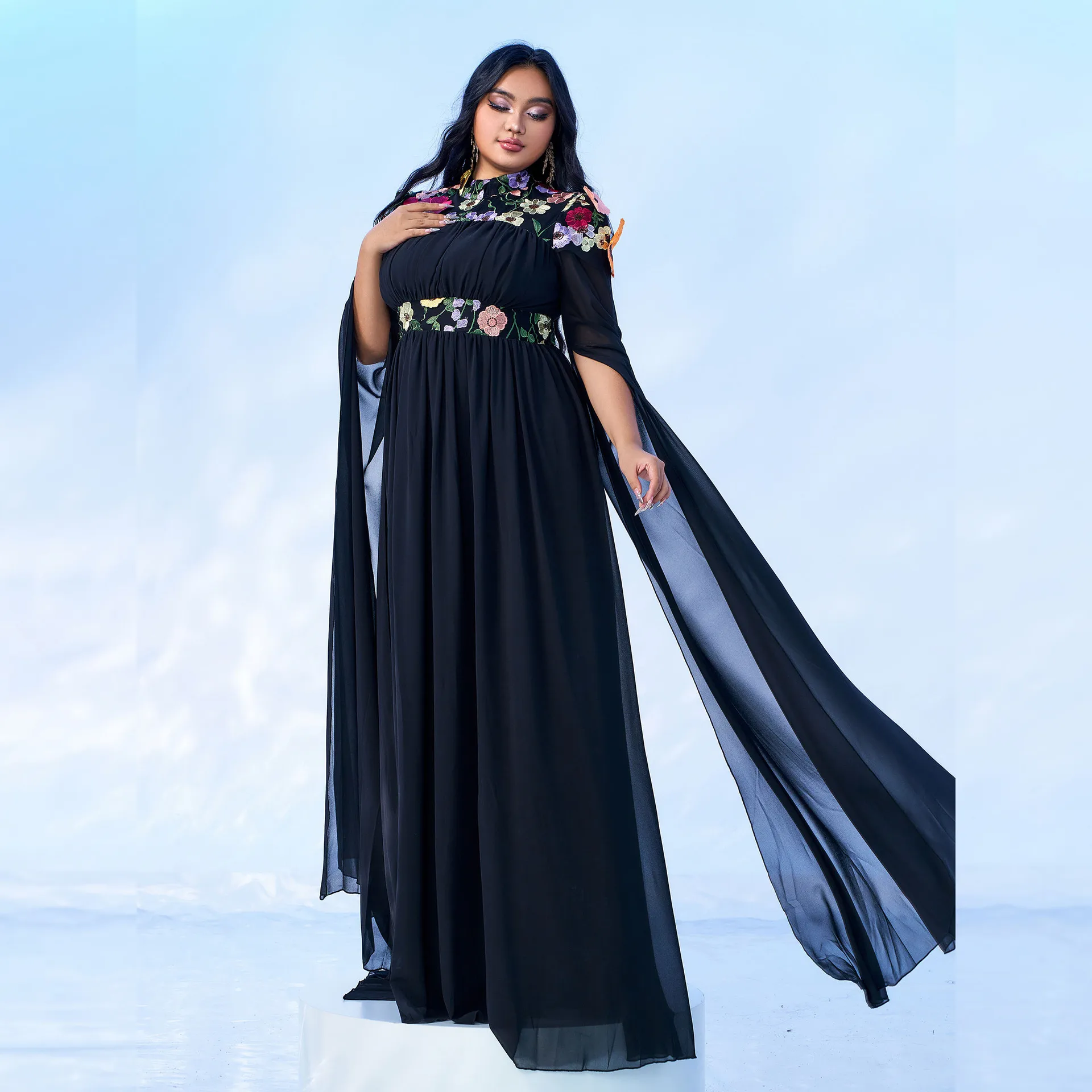 

plus Size Long Sve Sexy Dr Street Sle High Waist Me Fabric Four Seasons Universal Single Piece Chinese Production