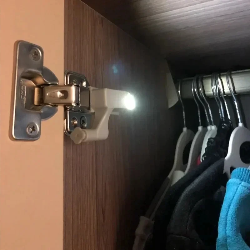 5-30pcs LED Inner Hinge Lamps Universal Under Cabinet Wardrobe Cupboard Sensor Night Lights Kitchen Bedroom Closet Wireless Lamp