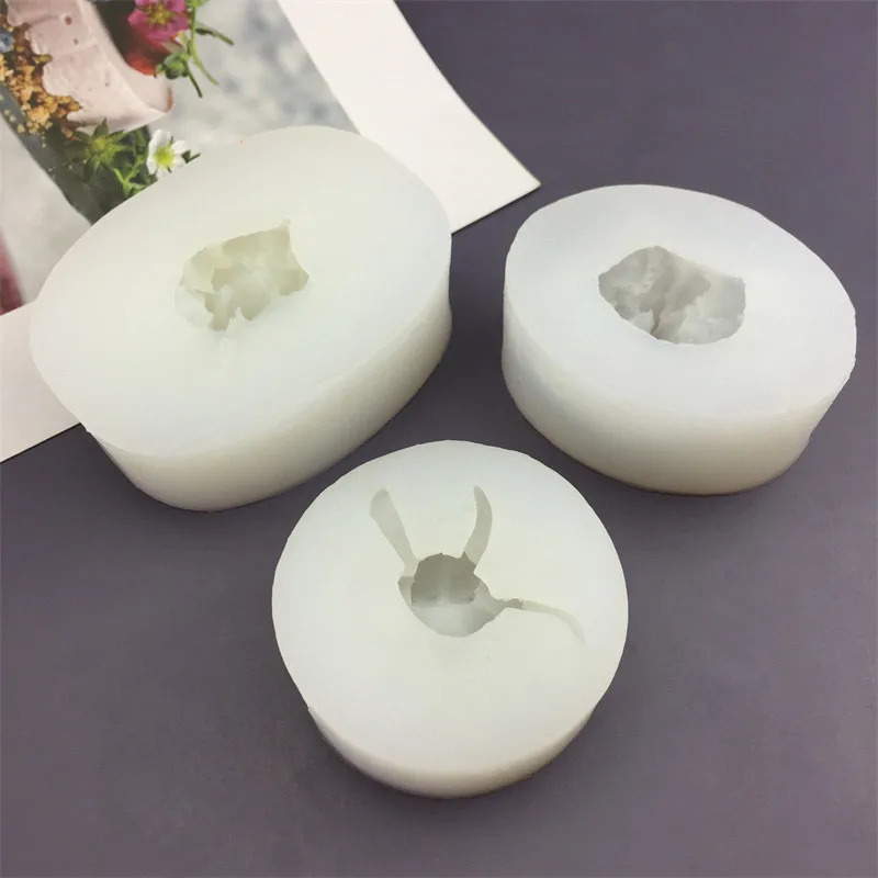 Aromatherapy Candle Silicone Mold 3d Peach Flower Shape Soap Silicone Mould Soap Paste Resin Mold Decoration Supplie Candle Mold