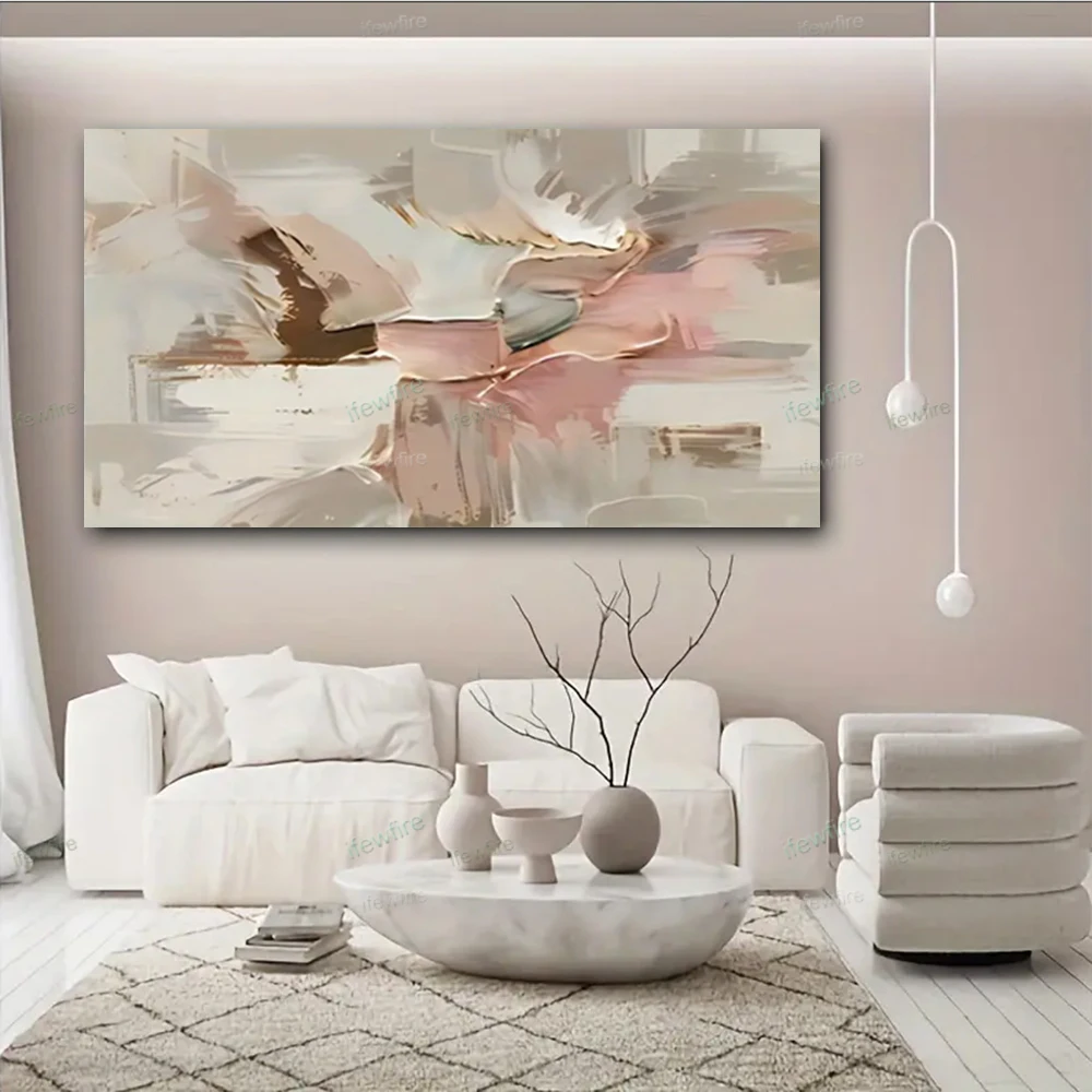 

High Quality Line Texture Abstract Knife Artwork Handmade Oil Painting On Canvas Large Wall Art Picture For Interior Decor Mural