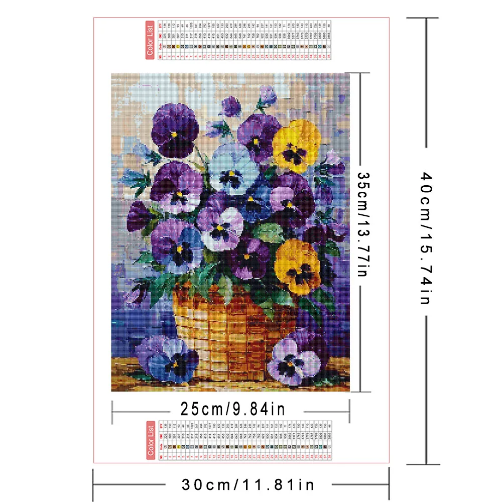 AZQSD Diamond Painting Novelties 2026 Orchid Flower Art Mosaic Floral Rhinestones Home Decor Items Full Kits