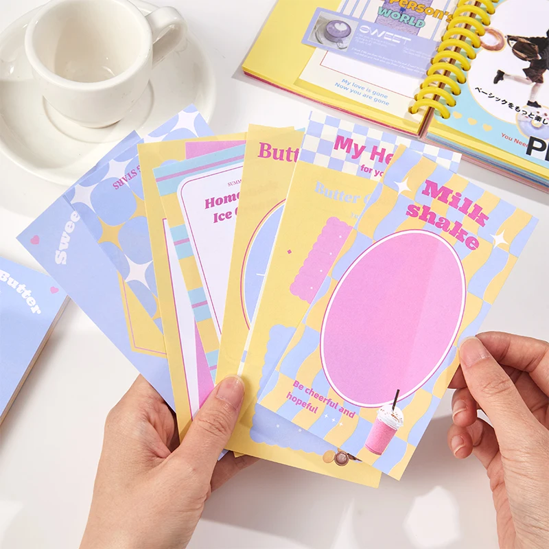 100Pcs Yummy Radio Series Memo Pad Decoration Scrapbooking Message Office Notes Paper To Do List Weekly Notepad Stationery