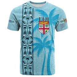 Fashion Fiji 3D Printed T Shirt For Men Summer Round Neck Short Sleeves Casual Tops Polynesian Tees Street Oversized T-shirt