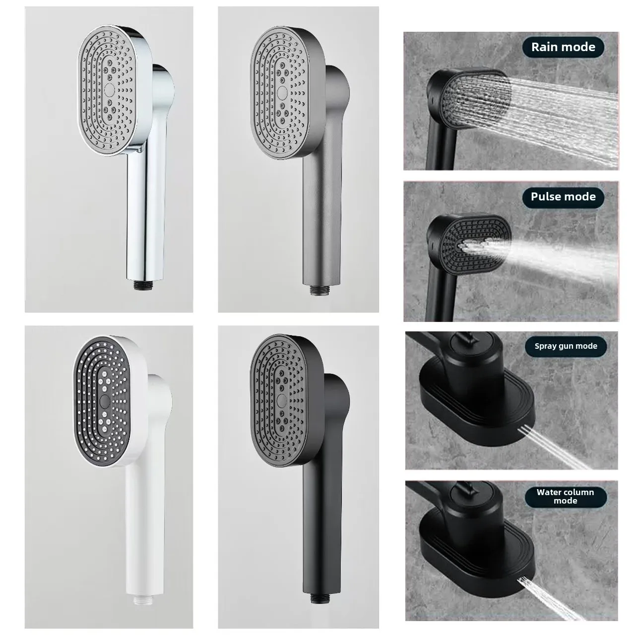 

360 ° rotating showerhead with high aesthetic value for showering and bathing, a bathroom shower and cooling showerhead