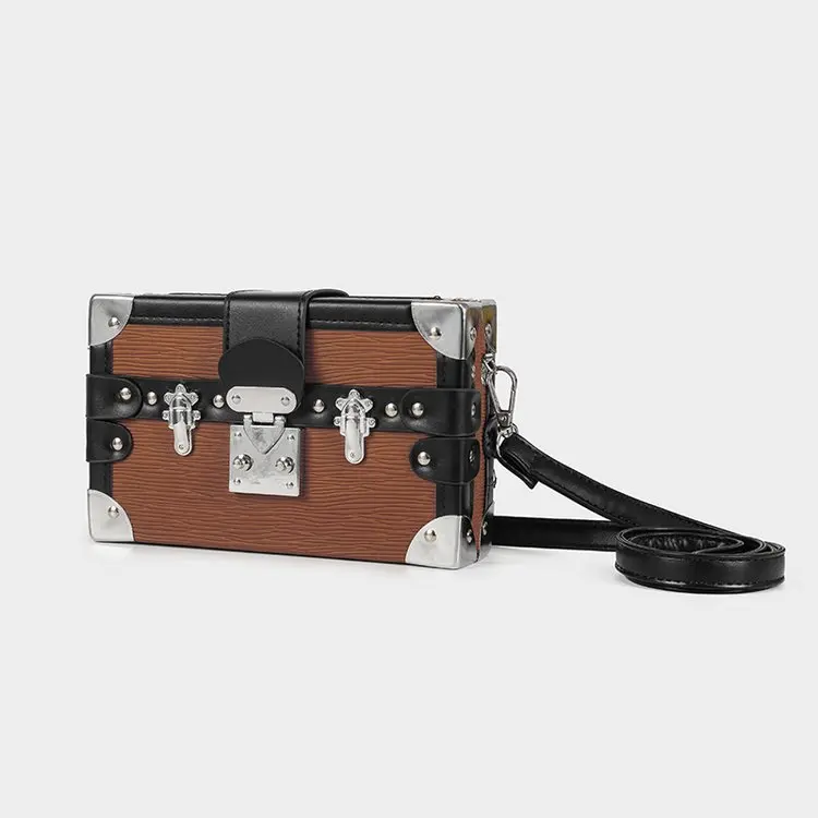 

2026 New Luxury Box Lock Bag, Unisex Minimalist Crossbody Bag, Versatile Small Square Purse for Casual Daily Use Women Handbags