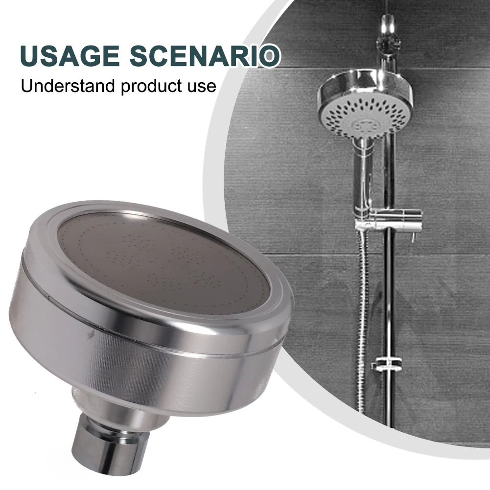 Fashion Bathroom Home Shower Pressure Boost Shower Head Round Shower Head High Quality Materials Perfect For Dry Sensitive Skin