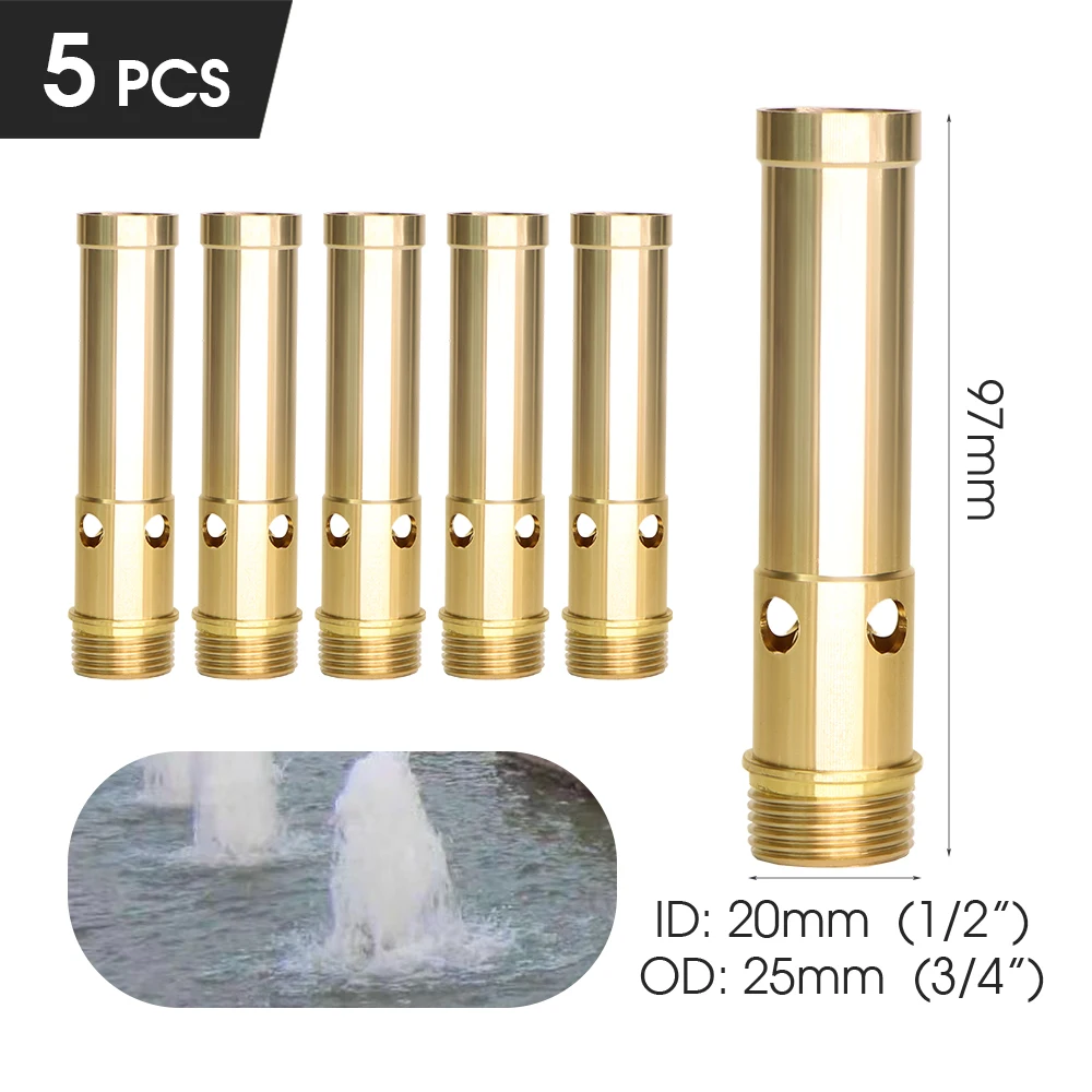 Muciakie 15 Soorten Fonteinsproeiers Messing Sprinklers Tuin Vijver Draaiende Koperen Nozzles Hoofd Voor Outdoor Park Water Ornamenten