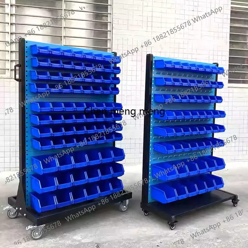 

Новинка! Мобильная двухсторонняя стойка-стеллаж с перфорированной панелью для хранения инструментов и оборудования, для розничных магазинов и выставок.