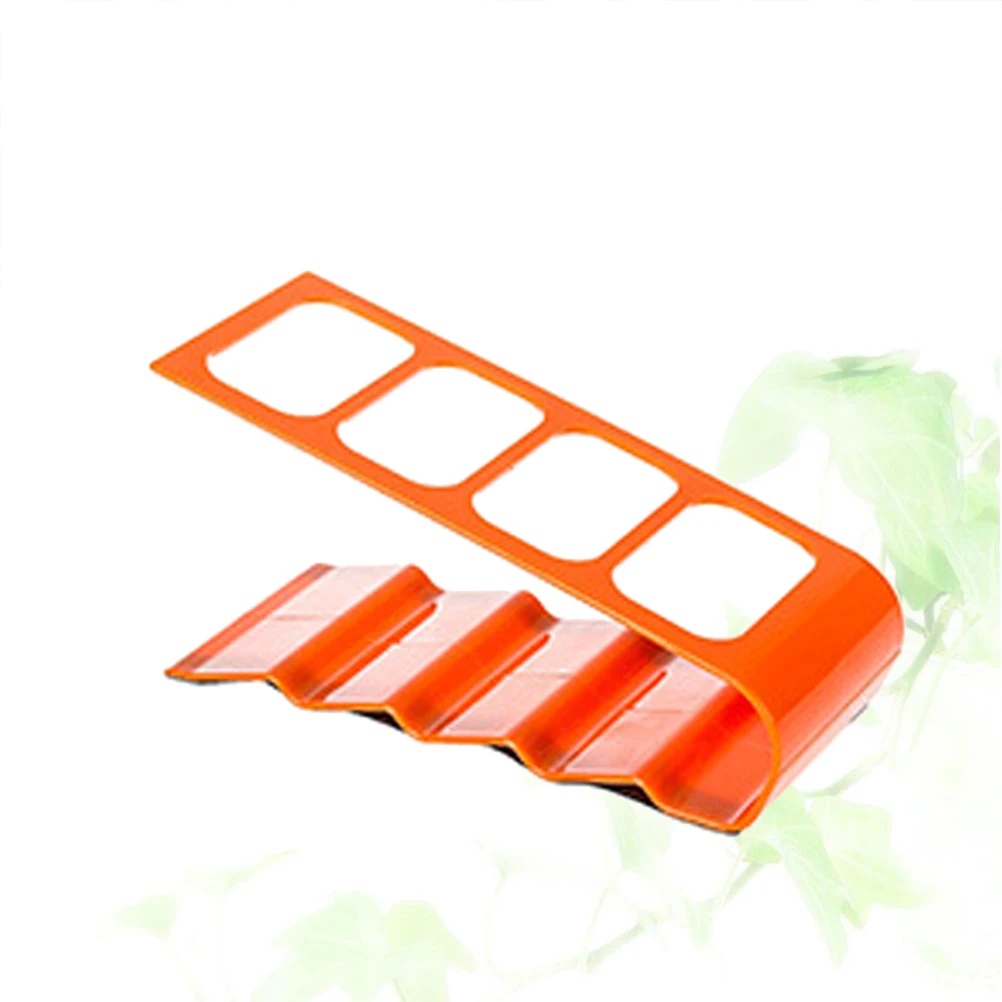 4 Grid Remote Control Organizer Tempat Remote Kompak Rak Penyimpanan Anti Selip Stabil