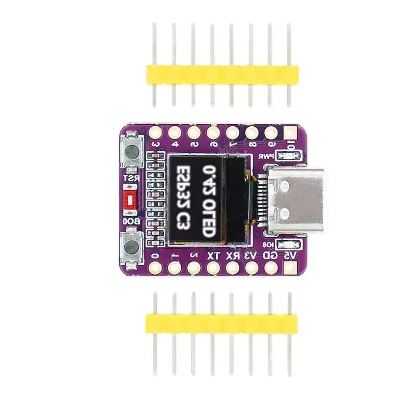 

ESP32-C3 Плата разработки OLED с модулем OLED 0,42 дюйма Керамическая антенна ESP32 Супермини-плата разработки Wi-Fi Bluetooth