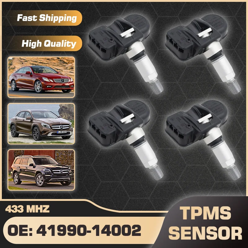 

TPMS Tire Pressure Sensor 41990-14002 For Mercedes-Benz E-Class Mercedes-Benz GLA-Class Mercedes-Benz GL-Class 2009-2017 433 MHz