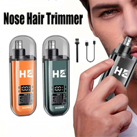 2025 Portable Electric Nose Hair Trimmer Mini Pocket Nose Ears Hair Eyebrow Trimmer Men's Rechargeable Painless Clipper