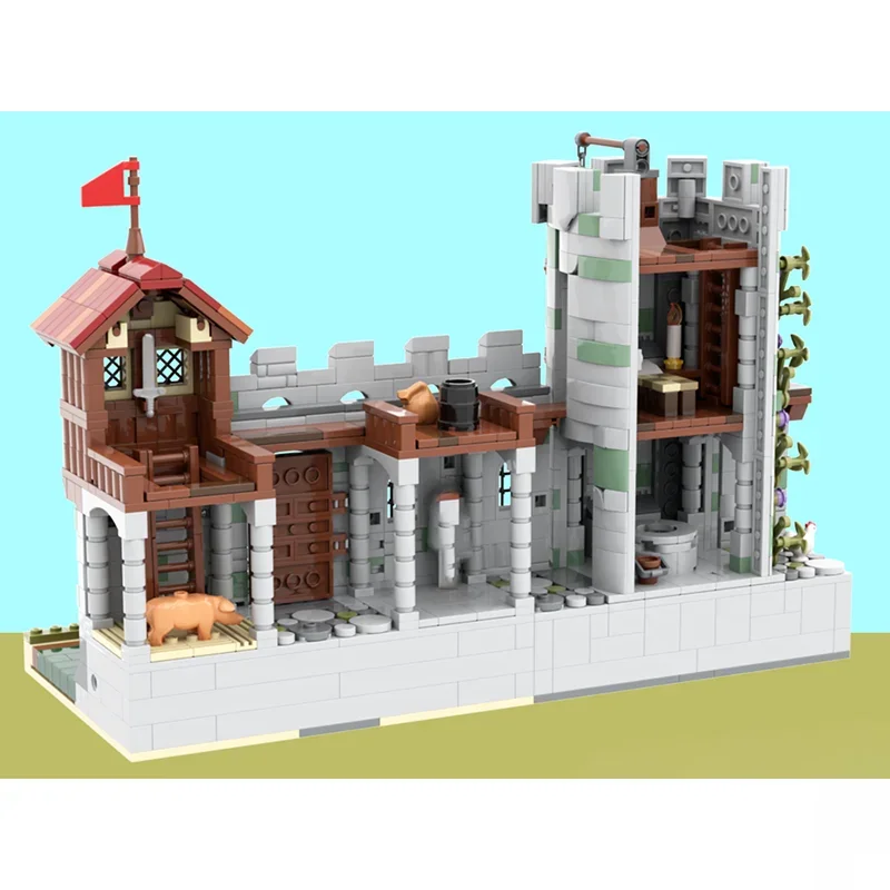 Moc Building Blocks Castello medievale Il vecchio maniero Tecnologia Mattoni modulari Modello Regali Giocattoli di Natale Set fai da te Assemblaggio