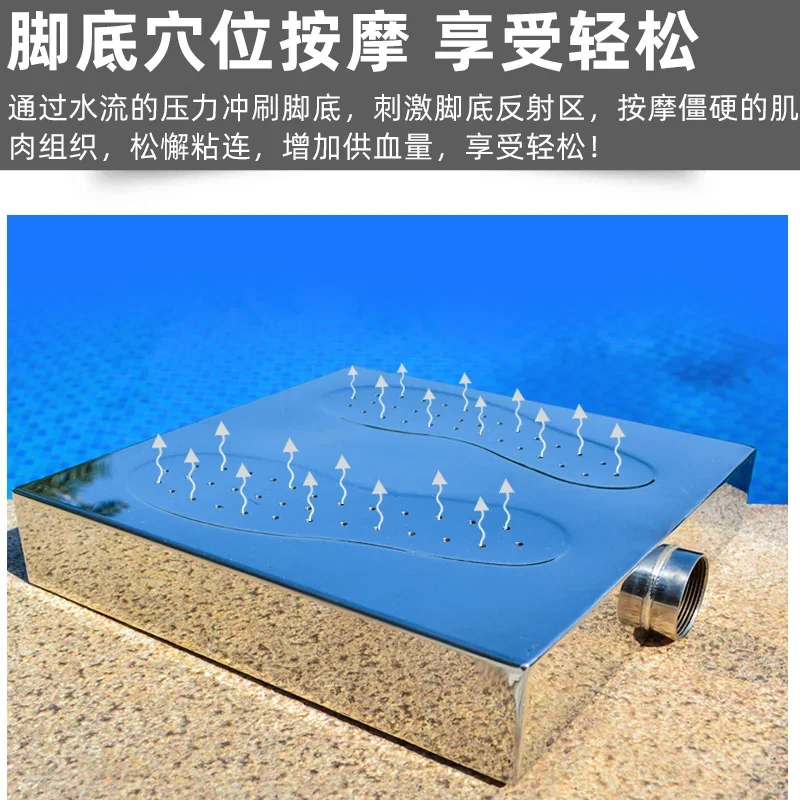 304 aço inoxidável Praça Spa Foot Pad