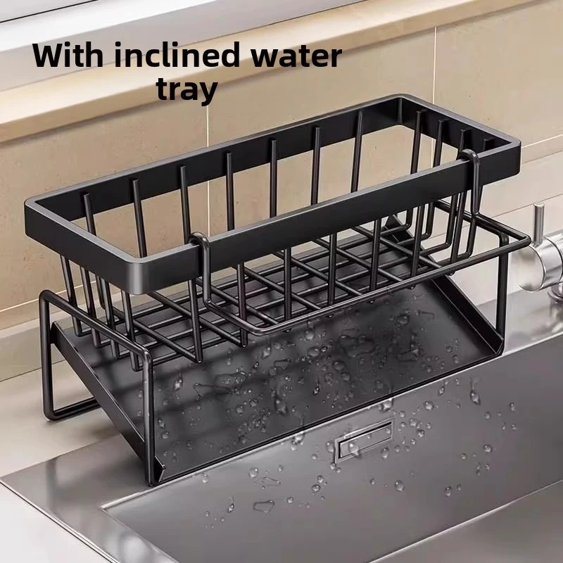 

Kitchen Shelf Rag Storage Drainage Shelf No-Punch Storage Rack Home Spice Rack Sink Tap Sink Drainage Rack Kitchen Accessories