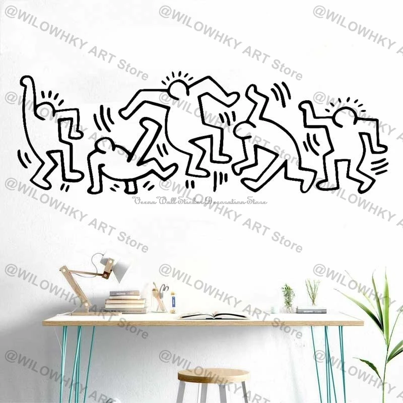 Autocollant mural en vinyle amovible, art abstrait moderne et élégant, décor de verre pour carnet de notes, voiture, décoration de maison, chambre à