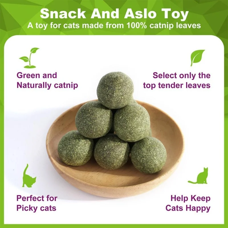 5/10/20 قطعة كرات النعناع البر - مراجعة Catnip Toys وسعره