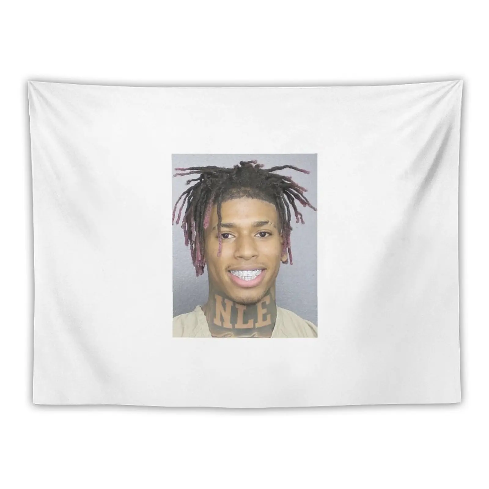 

New NLE Choppa Mugshot Tapestry Room Decore Aesthetic Tapestry Wall Hanging