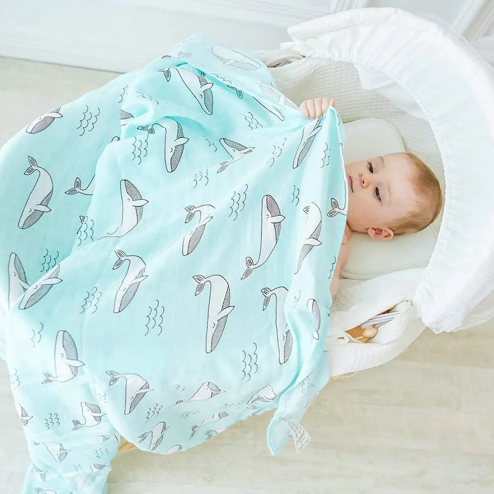 

Whale Baby Bath Baby Wrap Baby Muslin Blanket Swaddle Newborn Blanket Swaddle Receiving Blanket For Newborn Infants