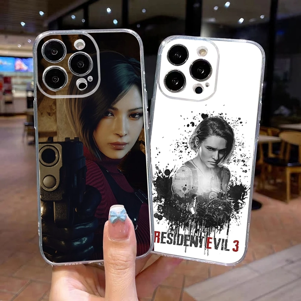 Game R-Resident E-Evil Phone Case For IPhone 17 Air 16 15 14 13 12 Pro Max Plus Clear Shockpoof Transparent Cover