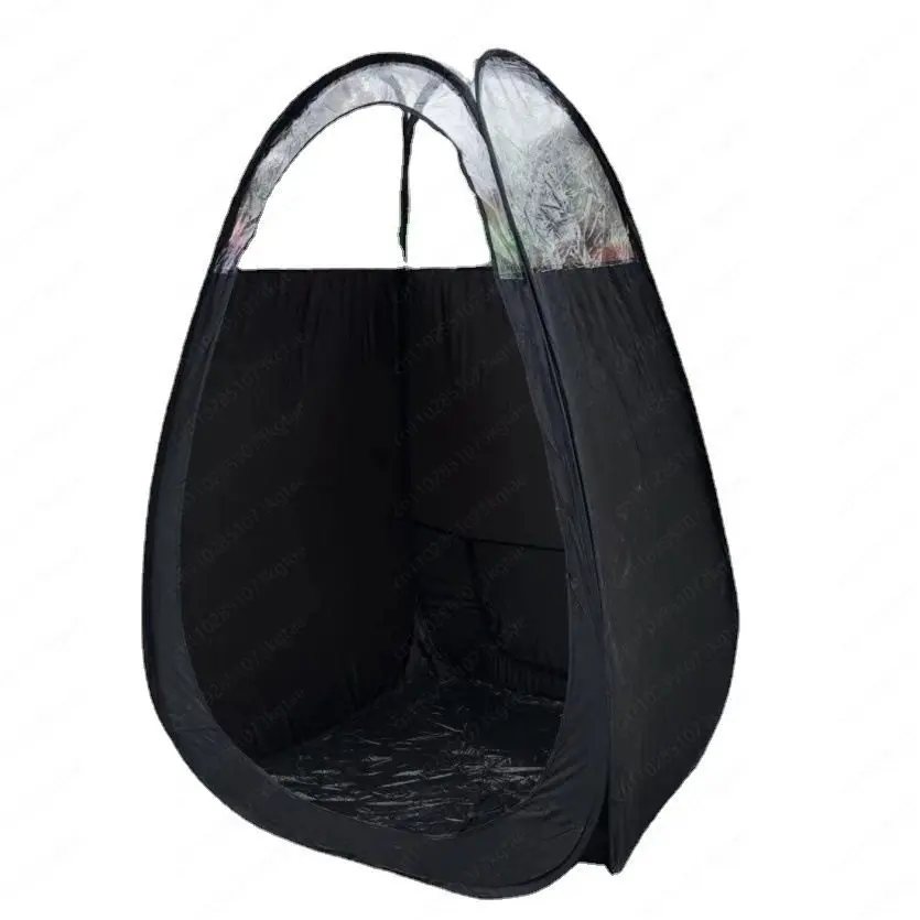 Spruzzo salone PVC abbronzante trasparente copertura semplice cambio vestiti tenda da bagno all'aperto senza porta