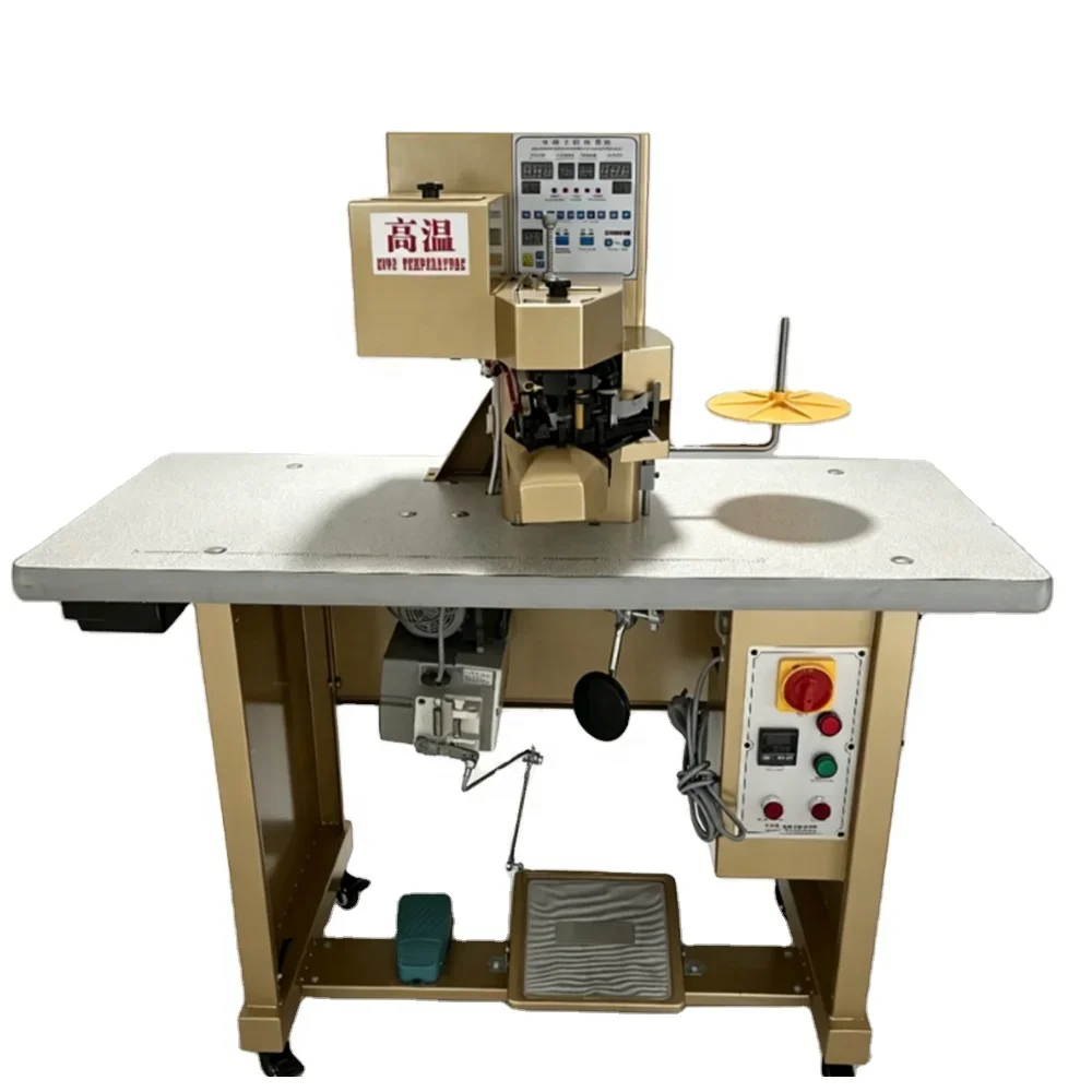 Leather Pvc Pu Eva Cloth Material Shoes Upper Insole Hot Cement Edge Folding Binding Machine New Gluing Folding Machine