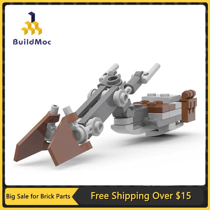 MOC-Mini Model Building Blocks para crianças, Speeder Bike, tijolos de motocicleta, bicicleta de alta tecnologia, ideia DIY, brinquedos de carro para meninos, presente