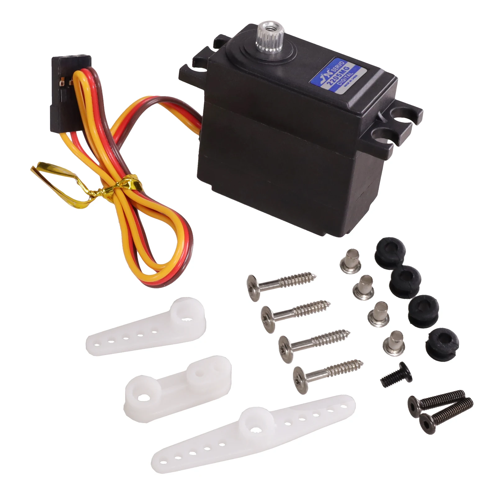 JX PDI-2205MG MJX 14210 14209 4.6KG 22G Metal Gear Digital Servo 3 Wires For Riaaria 1/12 14 RC Car FY01 SB1508 Części zamienne