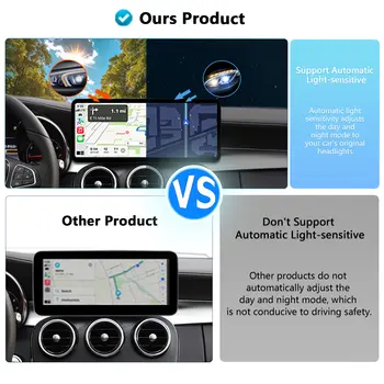 適用於賓士GLK等級X204(2008-2012)的Android 14車載多媒體12.3吋超窄螢幕播放器,支援收音機、CarPlay和導航功能。 8 最佳銷售 賓士GLK螢幕 - №1