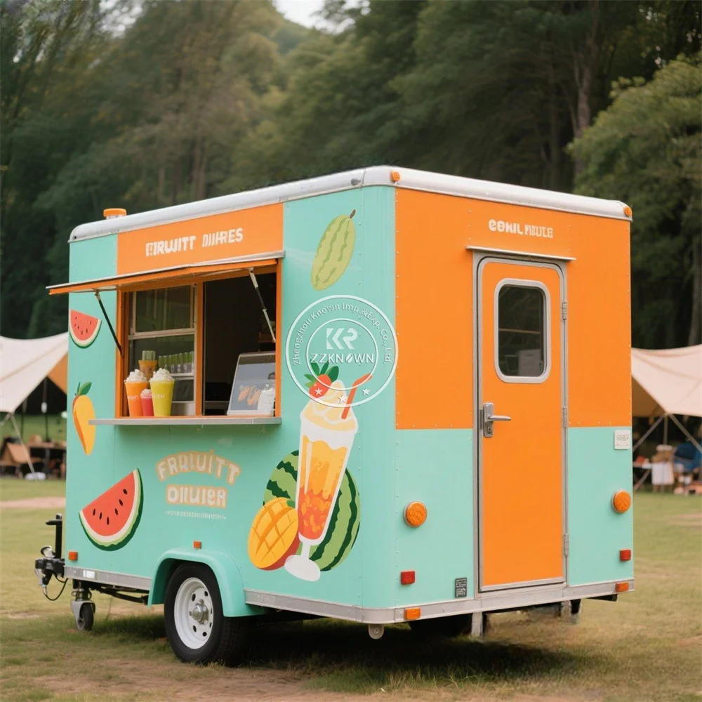 

Street Food Truck Mobile Coffee Pizza Catering Truck Customized Fast Food Van Trailer Concession Food Trailer With CE