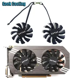 NEW 2FAN 75MM 4PIN GA91S2H Graphics card cooling fan,For ZOTAC GeForce GTX 970 Dual Fan