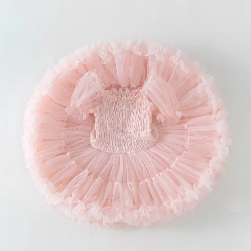 Girl Princess Dress Baby Girl Tulle Dress 2023 New Summer Girls Cake TUTU Skirts Party Evening Girl Dresses Birthday Dress