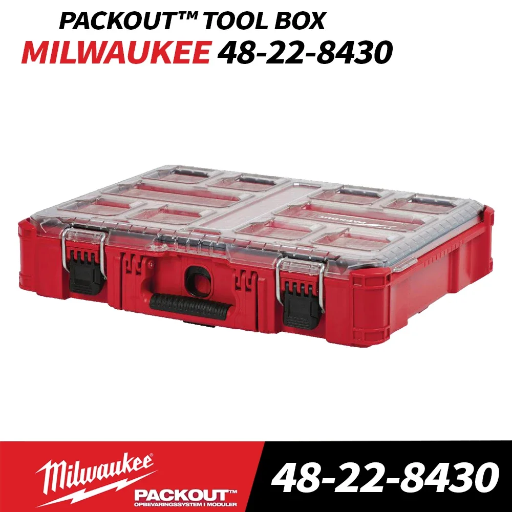 Milwaukee 48-22-8430 PACKOUT™ Organizer Drill Bits Storage Box Power Tool Accessories MILWAUKEE Tool Case