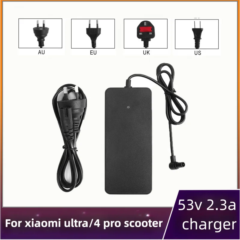 

53V 2.3A Charger for Xiaomi 4 Ultra/4 Pro 2nd Gen/Navee S65 N65i Electric Scooter Parts Charger Adapter Power Accessorie
