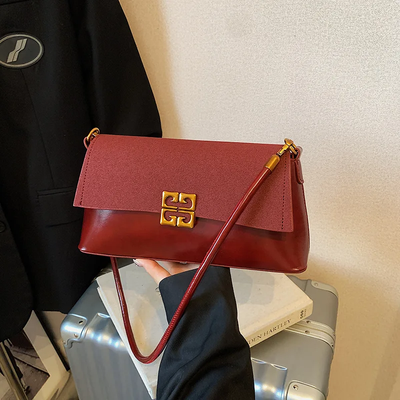 

Premium Light Luxury Underarm Bag Women's 2026 Trend New Fashion Niche Design Retro Shoulder Messenger Bag