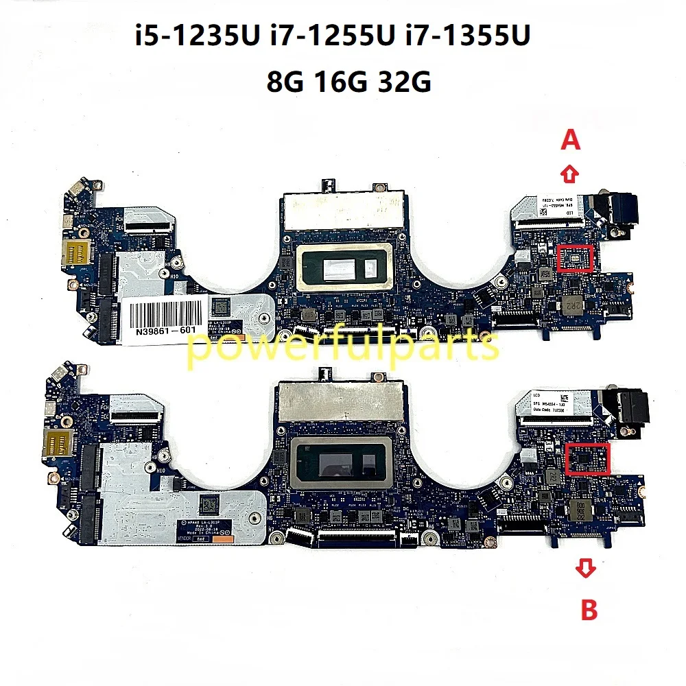 

For HP Spectre X360 14-EF Motherboard HPA40 LA-L311P N39861-601 N10722-601 N39863-601 N39864-601 N39862-601 i5 i7 8G 16G 32G
