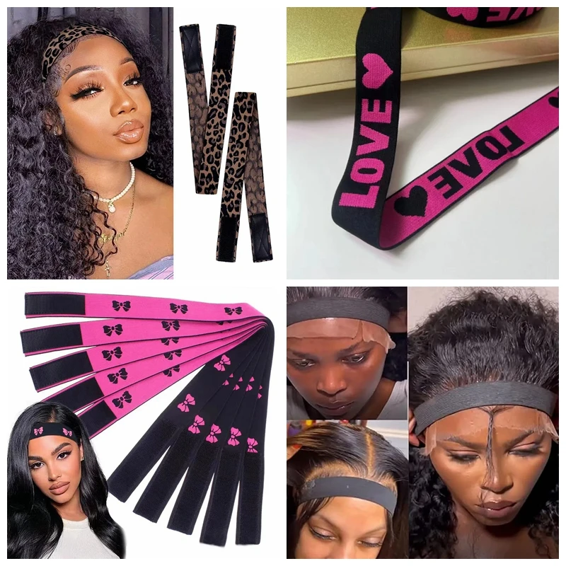 3pcs Wig headband Elastic elastic adjustable fake headband Wig elastic headband Fashionable style for you