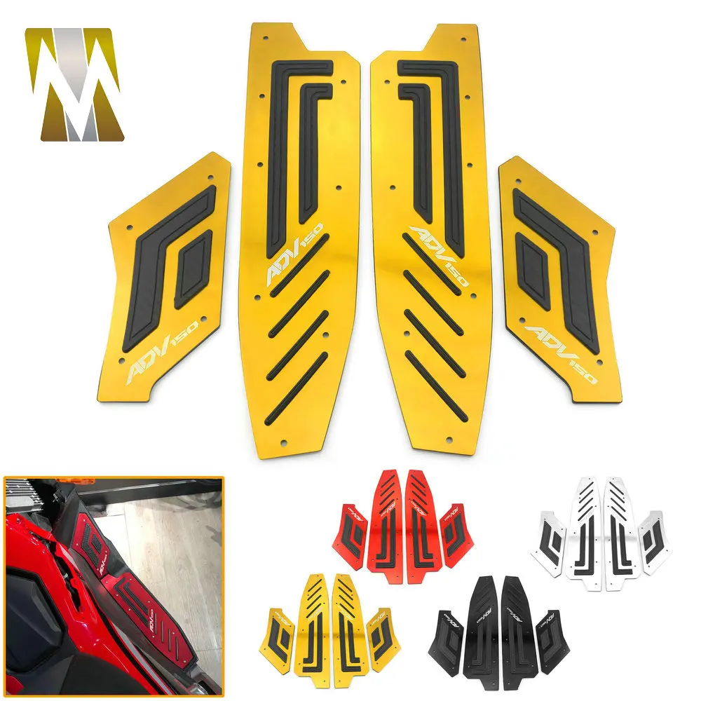 

For Honda ADV150 ADV 150 2017 2018 2019 2020 Motorcycle Modified Accessories Footrest Step Plates Rear Foot Pedal Pegs Pads