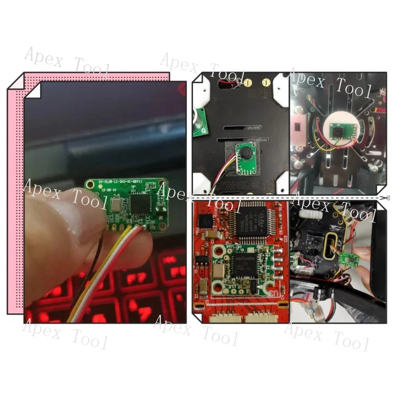 módulo de posicionamento horizontal de ponto fixo UAV pairando fluxo óptico