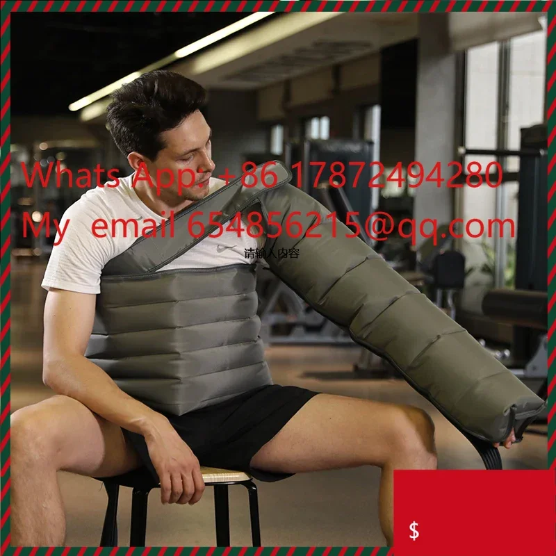 Pain Relief Leg Foot Massager - 6-Chamber Air Compression with Infrared Vibration