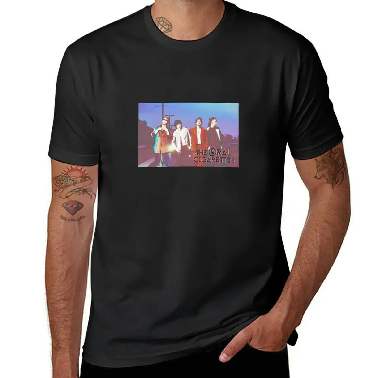 The oral cigarettes - Glitch T-Shirt boys animal print street wear Men's cotton t-shirt