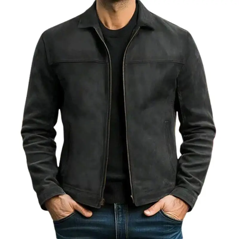 Thumbnail 4 - #75 Trending Mens Leather Coats Right Now