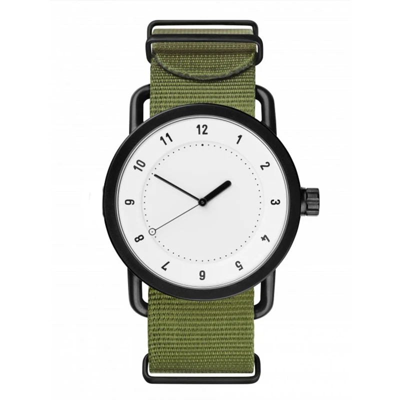 ZH36 Trendy and minimalist quartz watch canvas nylon strap quartz watch European and American retro thin student couple watch