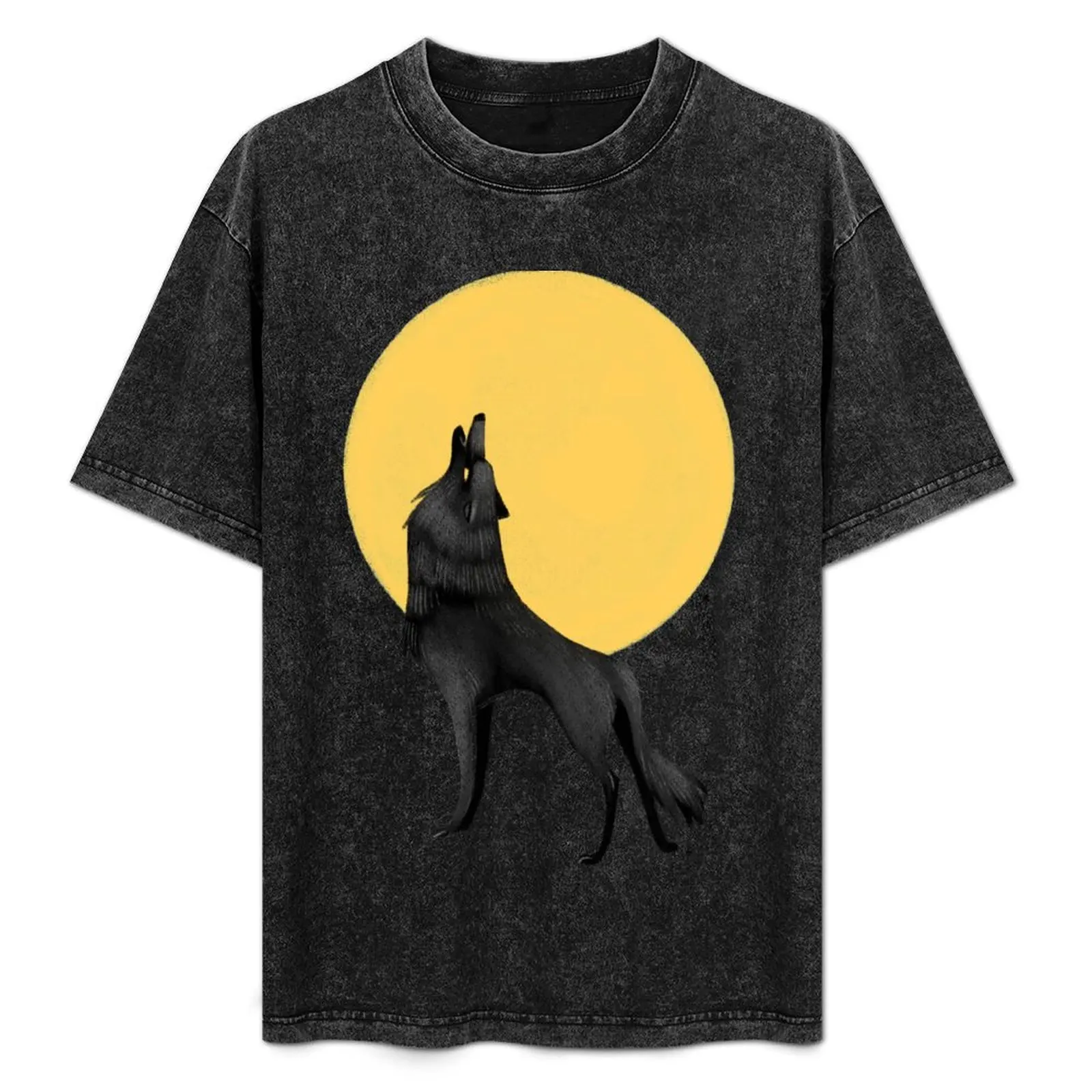 

Howling Wolf T-Shirt anime tshirt plus size clothes shirts graphic tee mens designer clothes