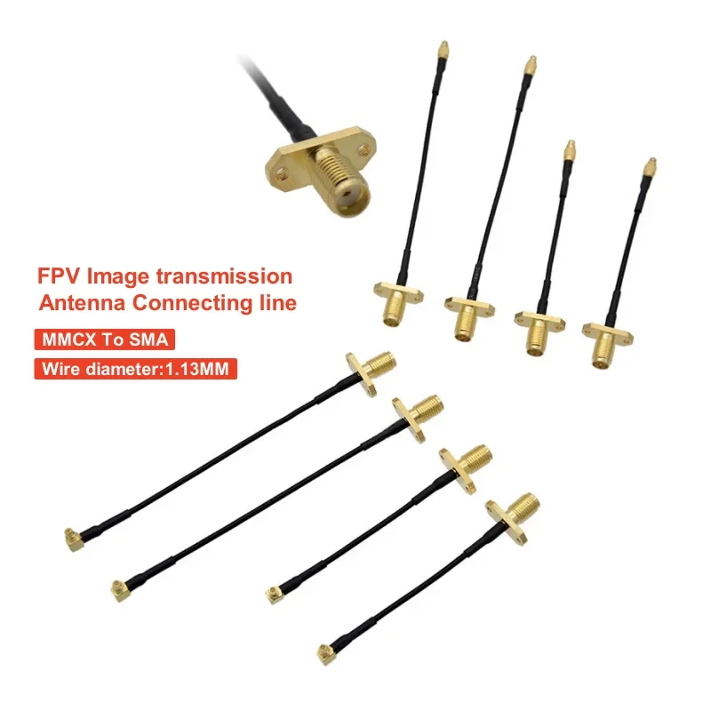 

FPV 5.8G MMCX To SMA Adapter Image transmission antenna Connecting line Travel machine Male needle to Female Extended line