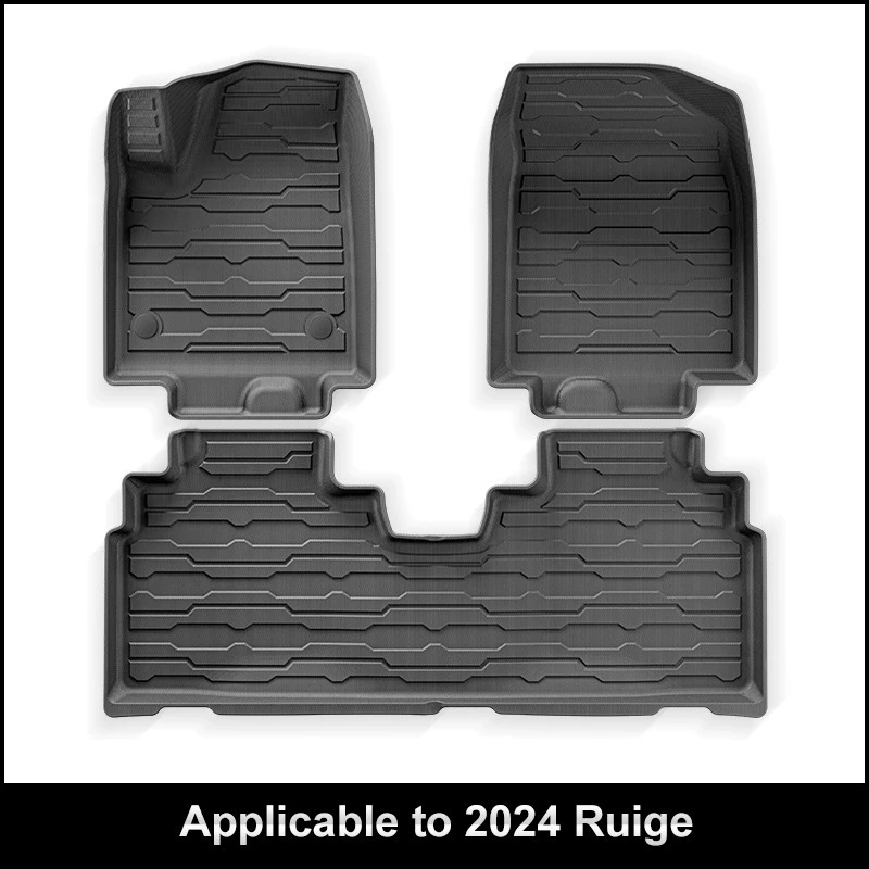 For Cadillac LYRIQ 2024-2026 TPE Car Floor Mats All Weather Waterproof Anti-Slip Foot Pad Cargo Liner Anti Dirty Pads