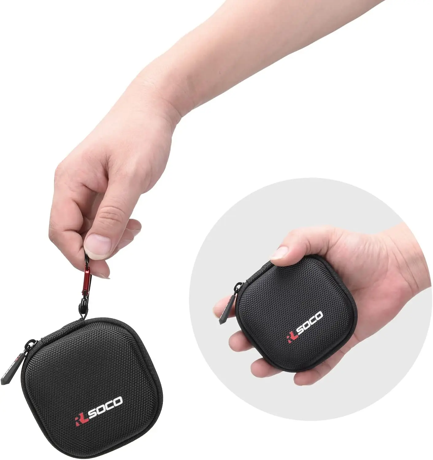 Portable Hard Case for Pokemon GO Plus with Carabiner Clip Protective Cover and Storage Bag for GO Plus + Pocket Accessories view 3