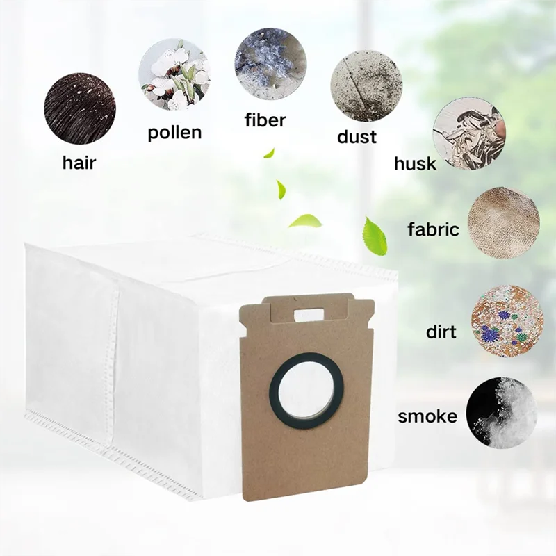 Peças de reposição para saco de pó AT28 para Roborock H50 Ulrta / Roborock H50 Acessórios para aspirador de pó Saco de lixo 10 peças